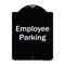 Signmission Designer Series-Employee Parking Sign, Black & White Heavy-Gauge Aluminum, 24" x 18", BW-1824-9850 A-DES-BW-1824-9850 - alternate 1